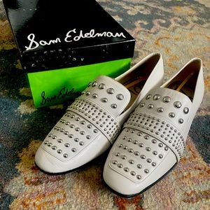 Sam Edelman- Chesney loafer, white, size 8.5
